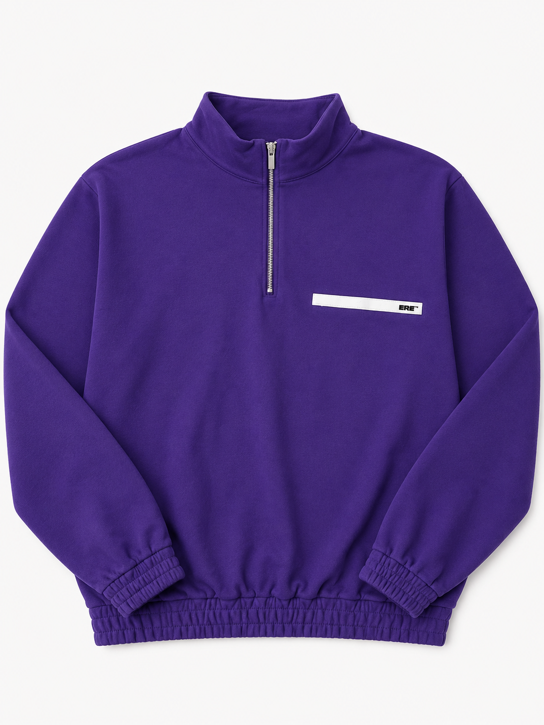 Ere Studios Headline Half Zip Sweater Purple