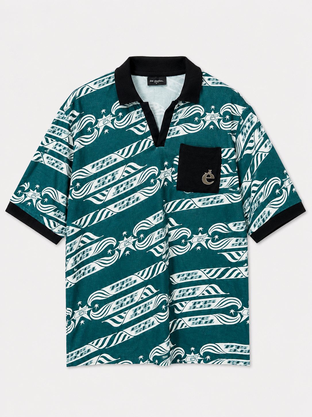 Ere Studios Towel Polo Shirt Green